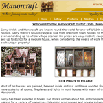 Bespoke 1/12th scale Tudor dolls houses by Gerry Welch from Manorcraft